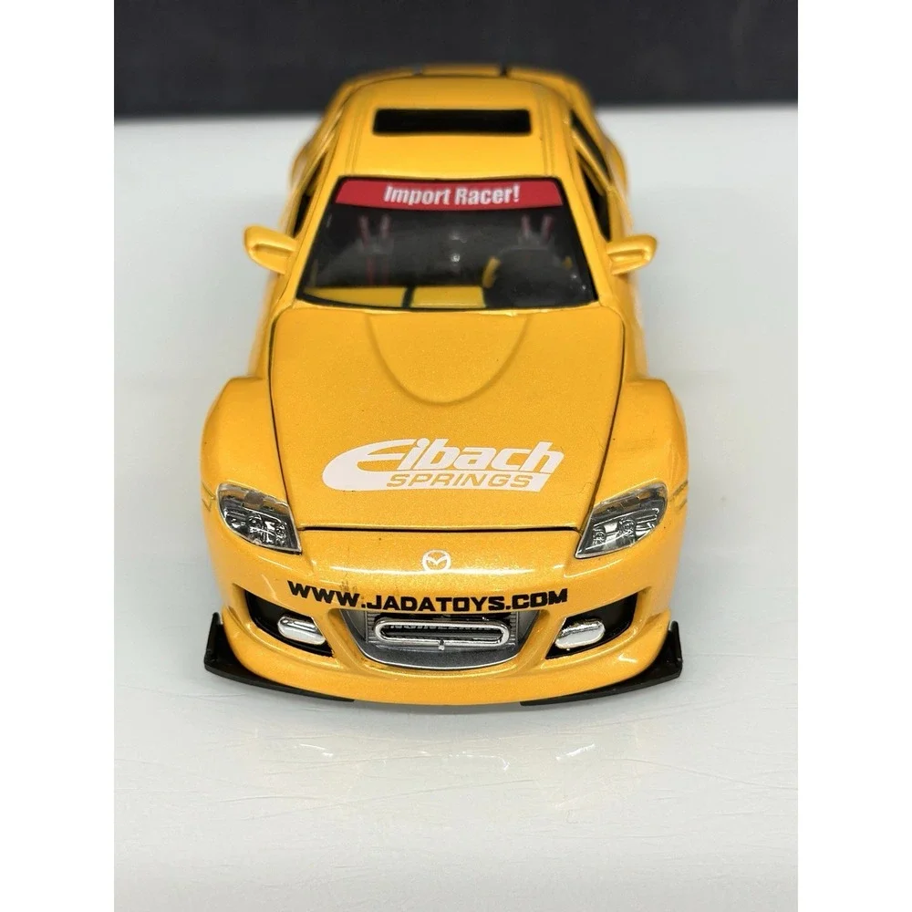 Jada 1/24 Mazda RX8 Import Racer Yellow Great Shape See Detailed Pics #50380-9